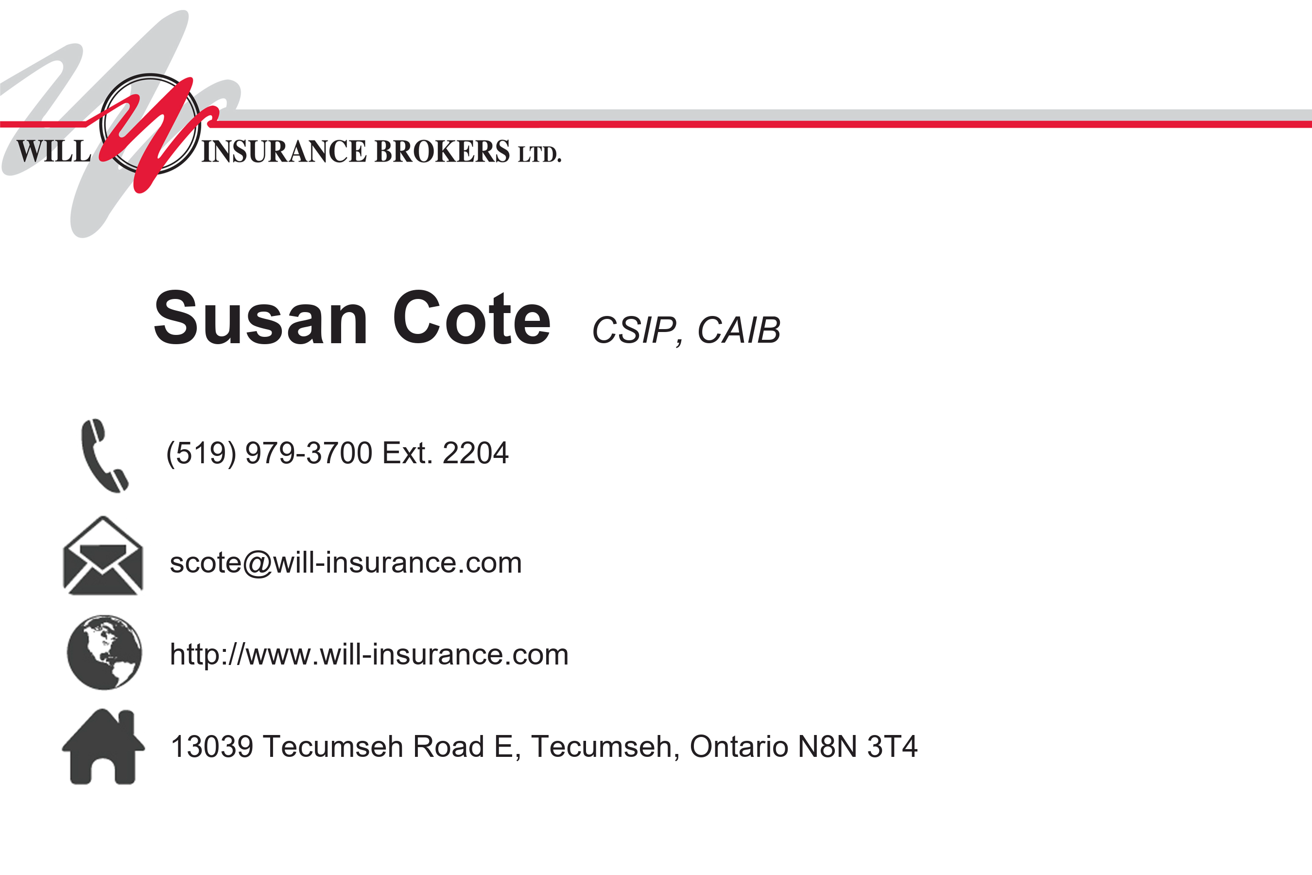 Susan Cote - Will Insurance Brokers Ltd